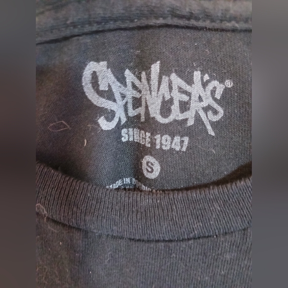 Spencer's Black Tee F Off Dead Inside Occult Pentagram Emo Goth Tee - Picture 3 of 3